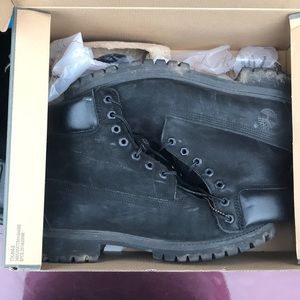 Timberlands black 6in
